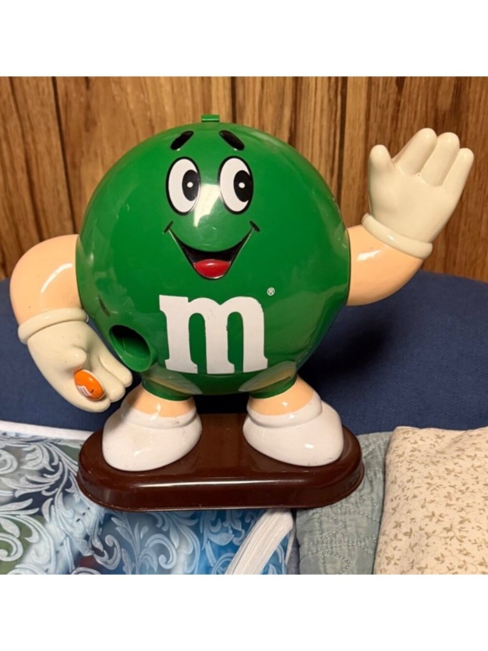 Vintage 1990s Green M&M Dispenser